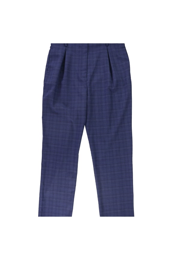 Womens Paperbag Dress Pants, Blue, Large