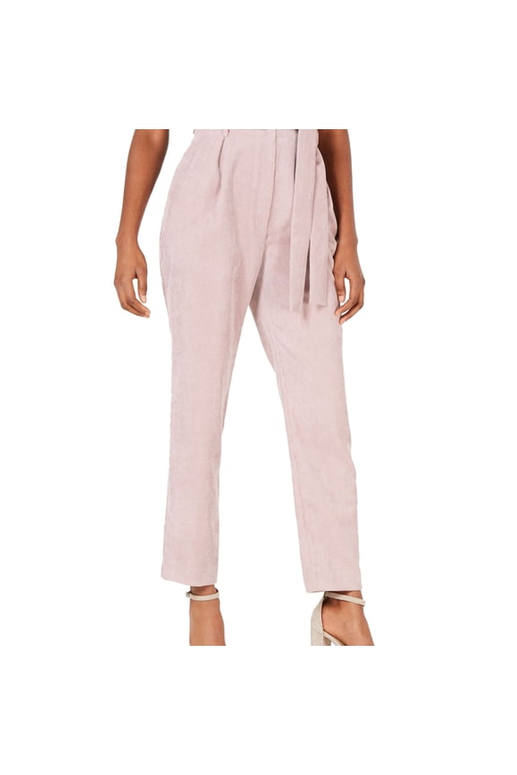 Womens Reggie Tie Casual Trouser Pants, Pink, Medium
