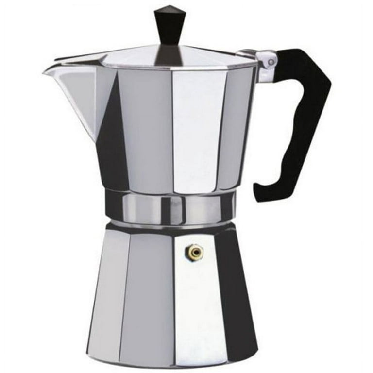 Leye Espresso Maker, 20oz Moka Pot 12 expresso Cups, Greca Coffee Maker,  Cafetera Cuban Coffee Maker, Percolator Coffee Pot, Electric/Gas Stovetop
