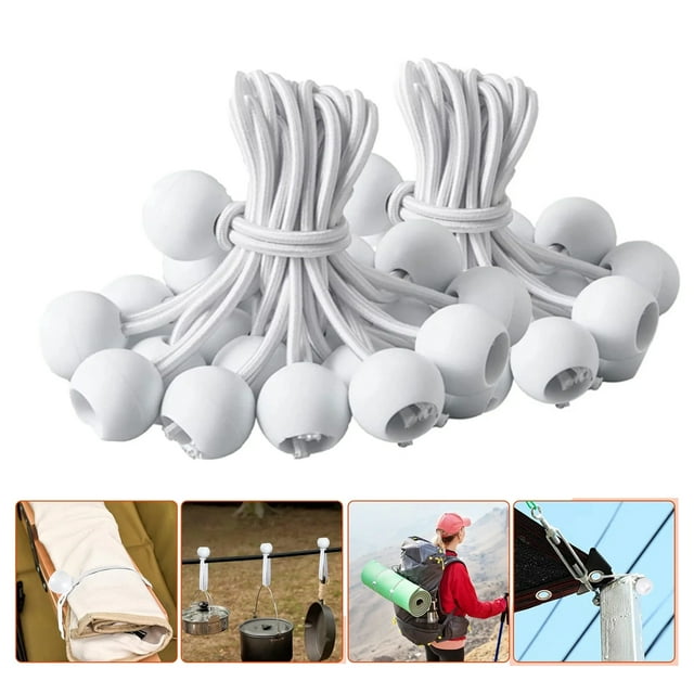 Leyeet 100 Pack Ball Bungee Cord, 6 Inch Heavy Duty Bungie Cord Balls