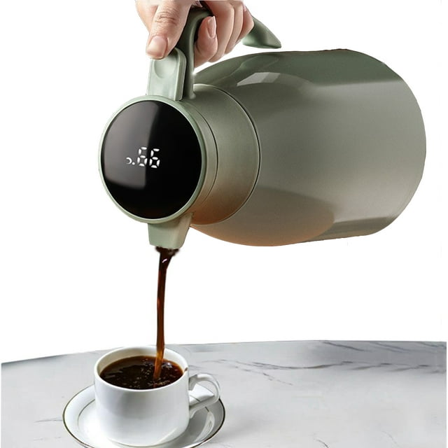 Leyeet 68oz Thermal Carafe, Vacuum Flask, 6 Layer Insulated, Temp