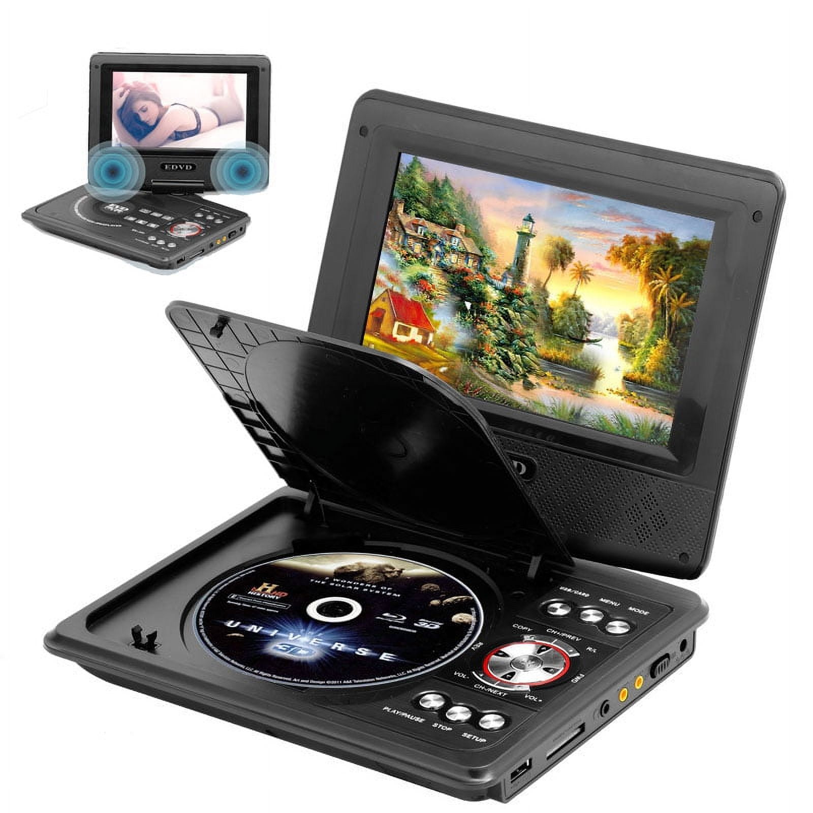 Leyeet 8.2" Portable DVD Player for Kids and Car, 6.2" Swivel HD Screen