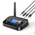 thumbnail image 1 of Leyeet Bluetooth Transmitter Receiver for TV, 2-in-1 Bluetooth 5.0 Audio Adapter for Headphones with LCD Display Volume Control Optical AUX RCA for Headphone Speaker TV Home Stereo, 1 of 10