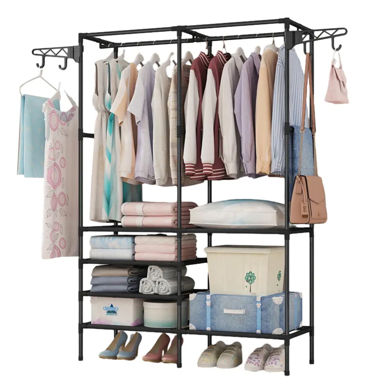 Leyeet Clothes Rack Heavy Duty Clothing Racks for Hanging Clothes 500