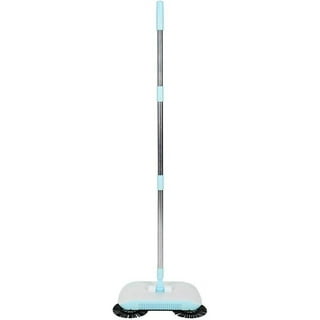 SDJMa 3 In1 Manual Carpet Floor Sweeper, Non Electric Hand Push Vacuum,  Microfiber Mop Dustpan Floor Cleaning Tools for Cleaning Pet Hair, Loose
