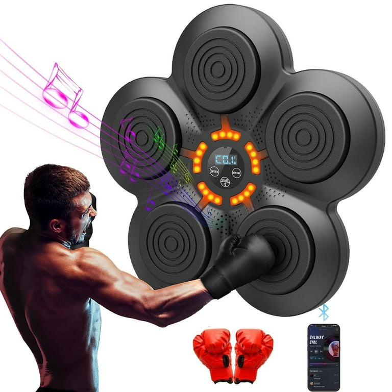 Free Shipping Leyeet Smart Electronic Music Boxing Machine Wall Mounted Boxing Training Punching Equipment Smart Boxing Target Machine for Home Indoor and Gym Use Walmart