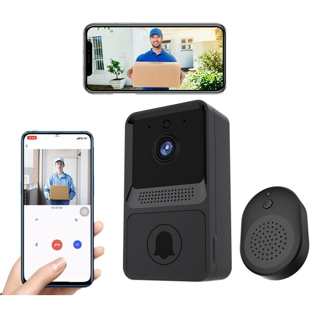 Leyeet Smart Wireless Video Doorbell Camera 2 Way Audio Cloud Storage 480P WiFi Remote Video Doorbell