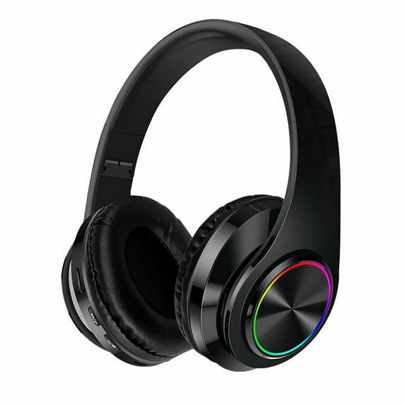 Leyeet Wireless Headphones Super Bass Bluetooth Foldable Headphones Mic Stereo Earphones over Ear Rechargeable Headset