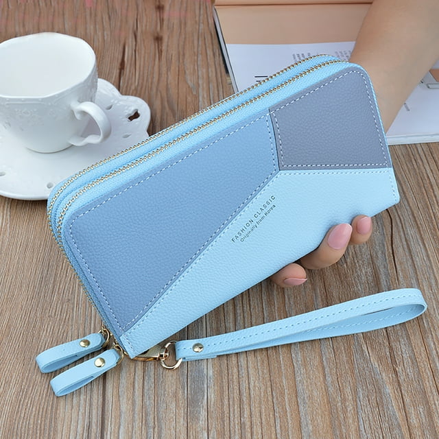 Leyeet Women Wristlet Wallets Large Capacity RFID Blocking Leather
