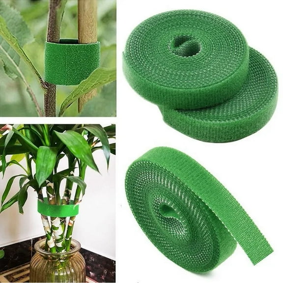 Leyfeng 3 Pcs Straps, Green Plant Strapping, Velcro Strapping, Velcro For Fixing, 10MM X 2M