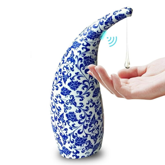 Leyfeng 300mL Automatic Soap Dispenser Infrared Hand-free Touchless Soap Dispenser Dish Liquid Lotion Gel Shampoo Chamber Auto Hand Soap Dispenser for Bathroom Kitchen