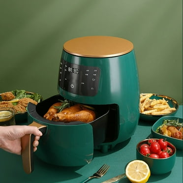 Leyfeng Air Fryer, Air Fryer 4.5L Large Capacity Household Non Stick Pan Smart Touch Screen 1400W High Power Can Be Intelligently Timed without Oil Frying