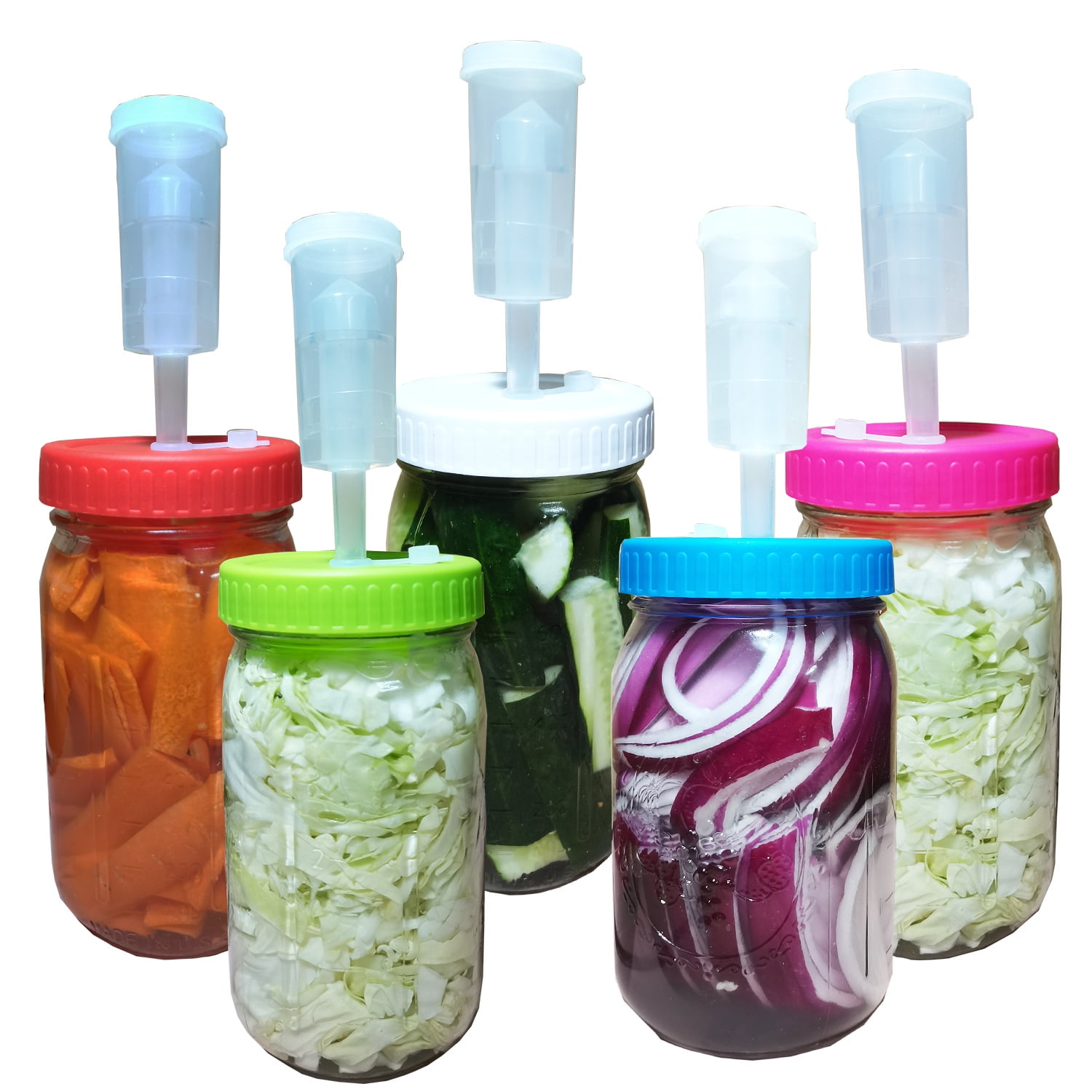 Leyfeng Airlocks for Fermenting, Mason Jar Fermentation Lid, Airlock for Fermentation, Plastic
