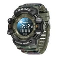 thumbnail image 1 of Leyfeng Camo Watch, Smael Camo Style Men Outdoor Sports Watch Fashion Student Waterproof Digital Wristwatch Adolescent Multifunction Wristwatch, 1 of 8