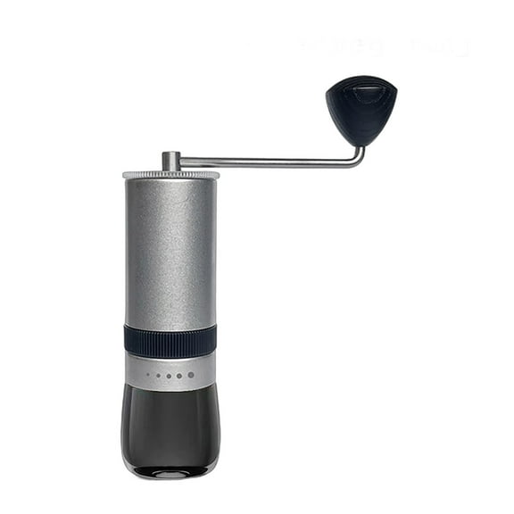 Leyfeng Coffee Bean Grinder, Stainless Steel Hand Coffee Mill, 5 Adjustable Settings, Portable Hand Crank Burr Grinder for Drip Coffee / Espresso / French Press