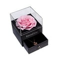 thumbnail image 1 of Leyfeng Eternal Rose Box with Necklace Preserved Flowers Rose with Crystal Necklace Gifts for Mom Wife Girlfriend Her on Anniversary Mothers Day Valentines Day Christmas Birthday Gifts for Women, 1 of 8