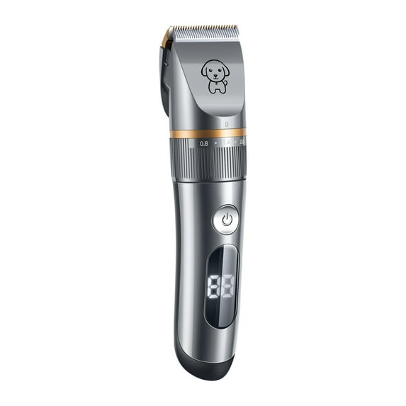 Leyfeng Pet Hair Trimmer, Silent Cat Clipper, Pet Grooming Kit with Comb, 5-Speed Cat Shaver for Trimming Knotted Long Hair