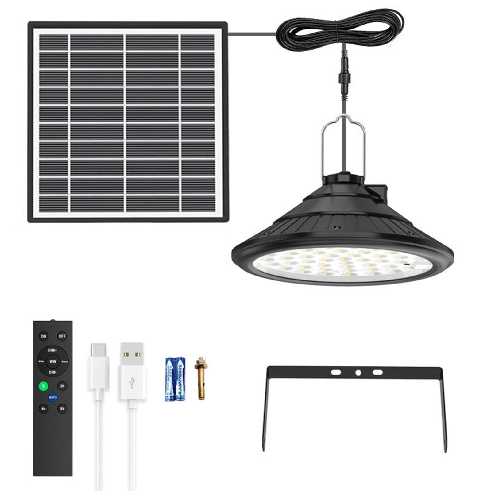 Leyfeng Solar Powered Pendant Lamp Outdoor Waterproof Hanging Lights