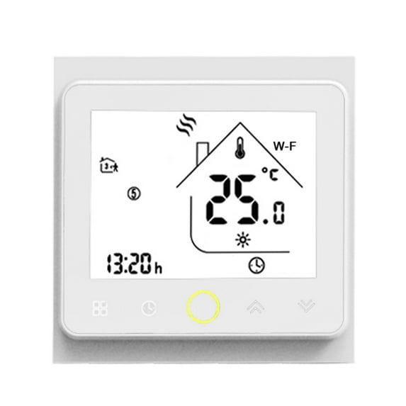 Leyfeng Tuya ZigBee3.0 Smart Thermostat 5A Weekly Programmable Temperature Controller APP Control Voice Control Compatible with Alexa/ Google Home for Water Floor Heating for Home Offices Villas