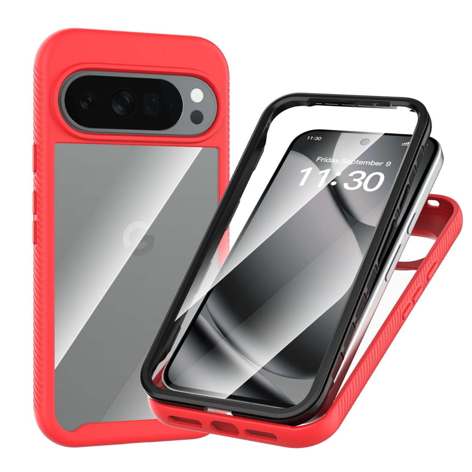 Leymi Case for Google Pixel 11 Pro with Screen Protection, Rugged Heavy ...