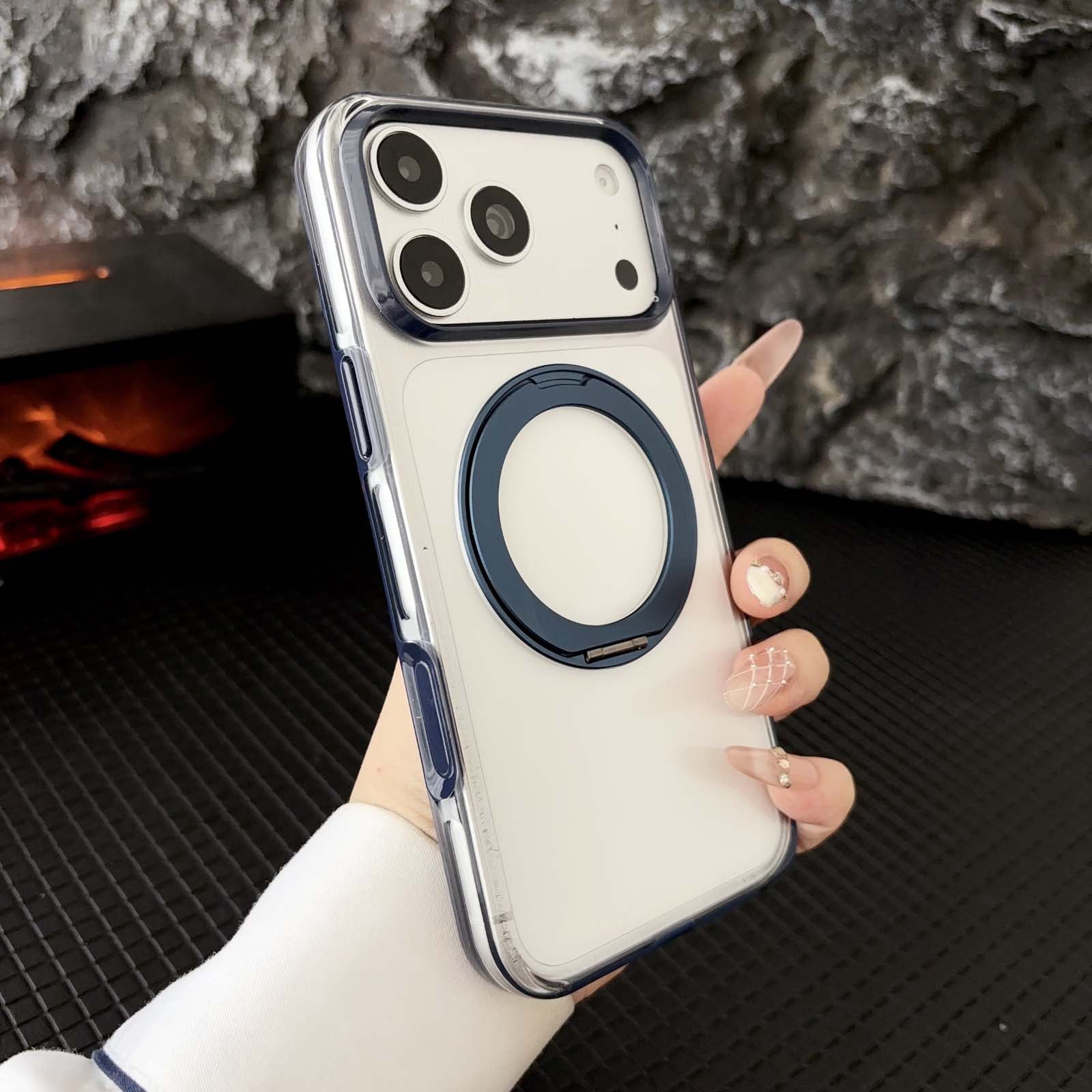 Leymi for iPhone 17 Pro Back Cover Case with Magnetic Kickstand ...