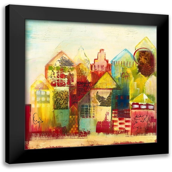 Leys, Gemma 12x12 Black Modern Framed Museum Art Print Titled - Oigas IV