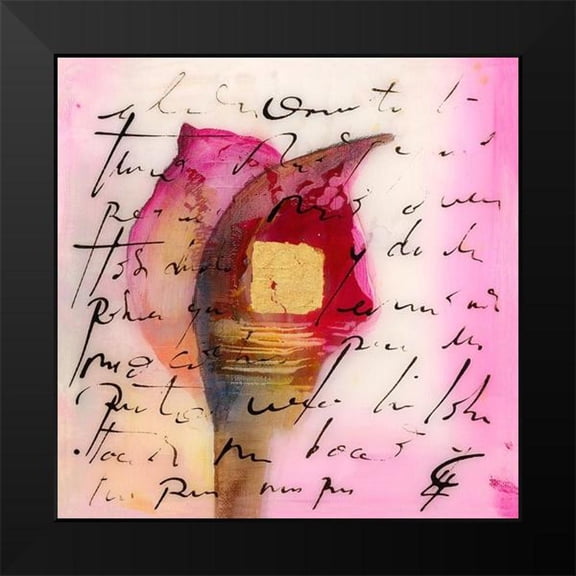 Leys, Gemma 12x12 Black Modern Framed Museum Art Print Titled - Tu rosa