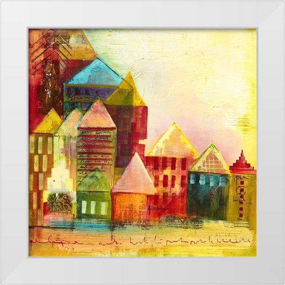 Leys, Gemma 12x12 White Modern Wood Framed Museum Art Print Titled - Corazon VII