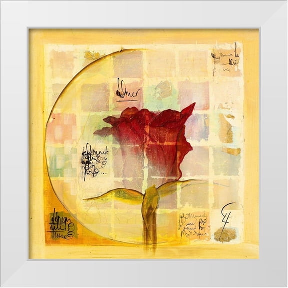 Leys, Gemma 12x12 White Modern Wood Framed Museum Art Print Titled - El amor IV