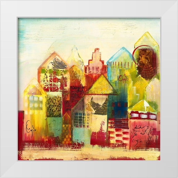 Leys, Gemma 12x12 White Modern Wood Framed Museum Art Print Titled - Oigas IV