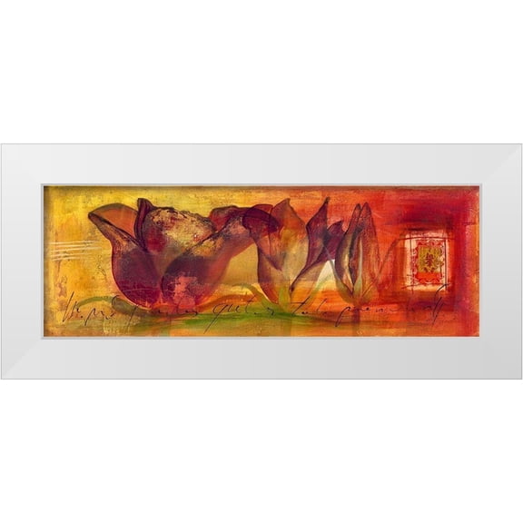 Leys, Gemma 14x7 White Modern Wood Framed Museum Art Print Titled - Tu risa II