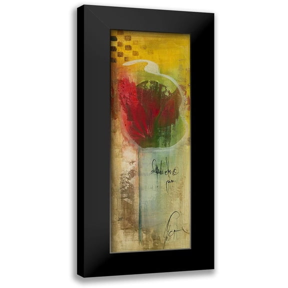 Leys, Gemma 7x14 Black Modern Framed Museum Art Print Titled - Mi corazon