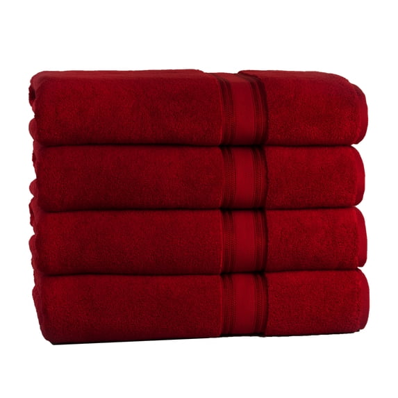 Lezeth Collection 4 Piece Super Soft Zero Twist Oversize Bath Sheet