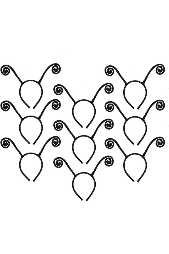 Lezevn 9Pcs Butterfly Antenna Headband Black Butterfly Bug Insect Hairband Halloween Costume Accessories