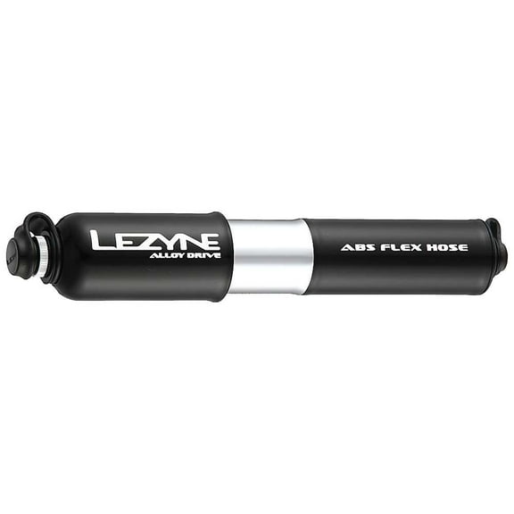 Lezyne ABS Alloy Drive Frame Pump, Small: Black/Polished Silver
