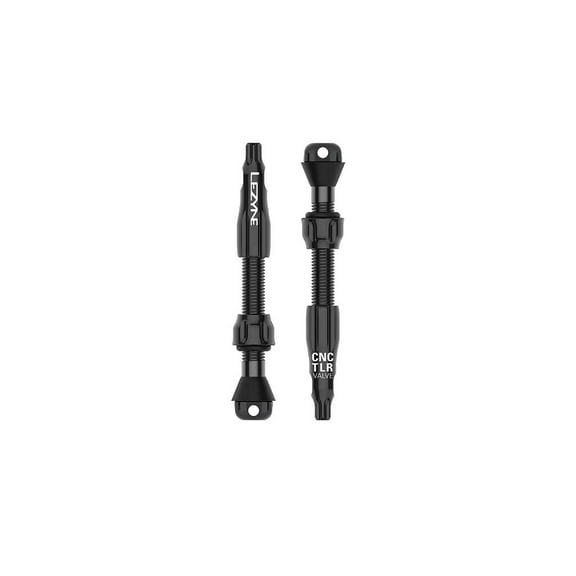 Lezyne CNC TLR Tubeless Valve Pro, 44mm, Black, Pair
