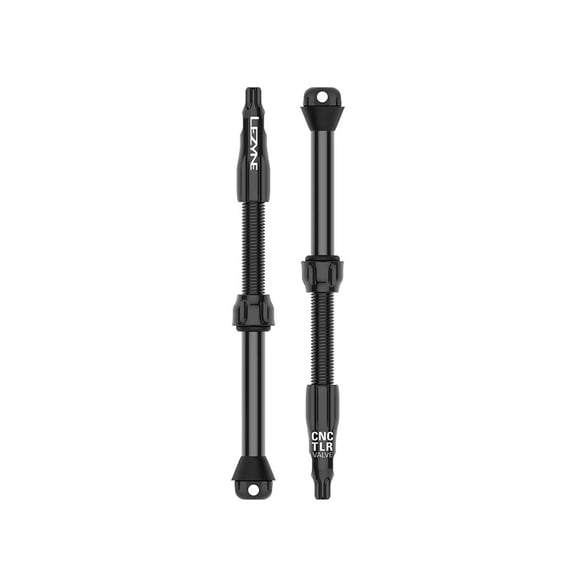 Lezyne CNC TLR Tubeless Valve Pro, 80mm, Black, Pair