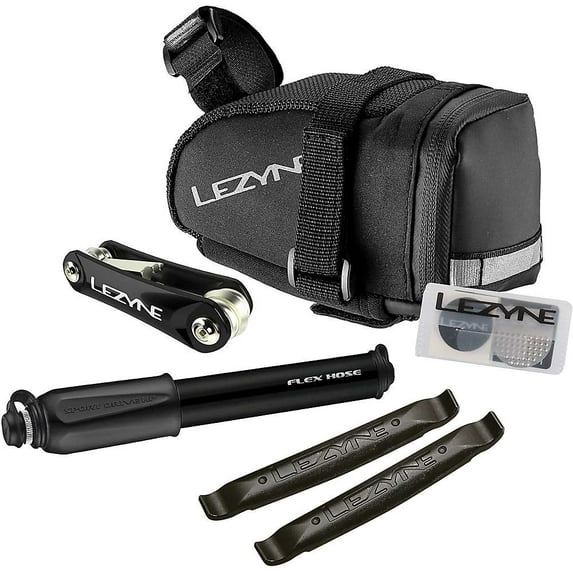 Lezyne M-Caddy Sport Kit Black 6.7x4.5x3in Hook & Loop Straps