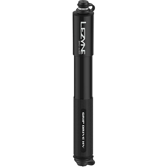 Lezyne Grip Drive HV Frame Pump MD - Black Superior Durability, Minimal Weight