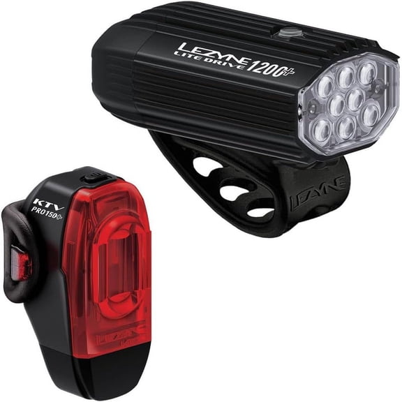 Lezyne Lite Drive 1200+ and KTV Drive Pro+ Light Pair