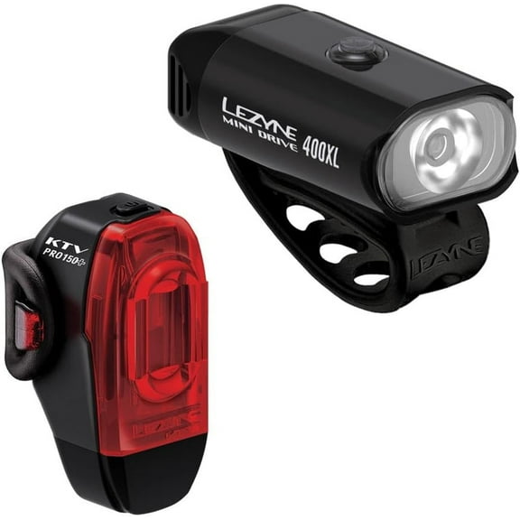 Lezyne Mini Drive 400XL / Ktv Drive Pro+ Pair Light Set