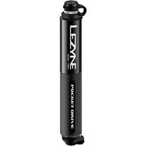 Lezyne Pocket Drive Frame Pump: Black CNC Machined Aluminum Body