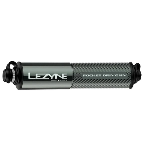 Lezyne Pocket Drive HV Frame Pump - Gloss Lite Gray