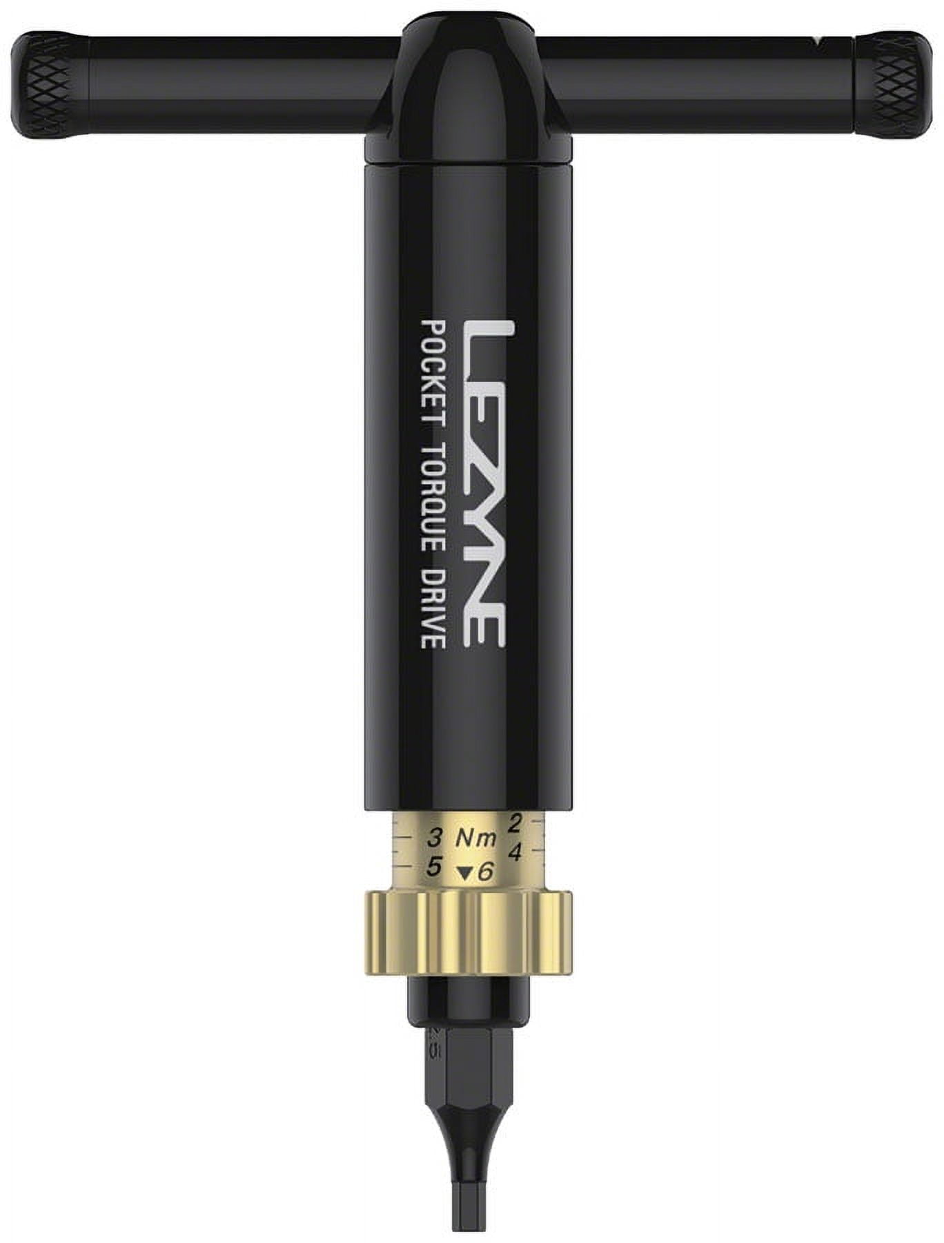 Lezyne Pocket Torque Drive Torque Wrench, : 1/4'' Hex, : Metric, : 2.5, 3, 4, 5, T20, T25