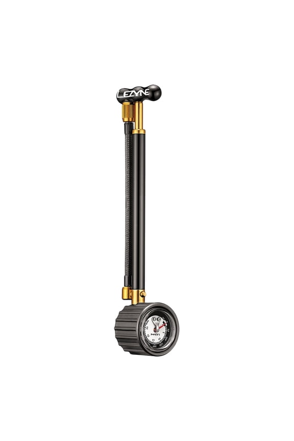 Shock Drive Pump with Braided Hose and 400psi Gauge, Black