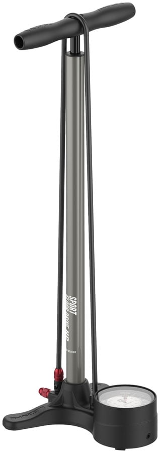 Lezyne Steel Floor Drive Floor Pump, ABS-1 Pro Chuck, 220psi, Grey