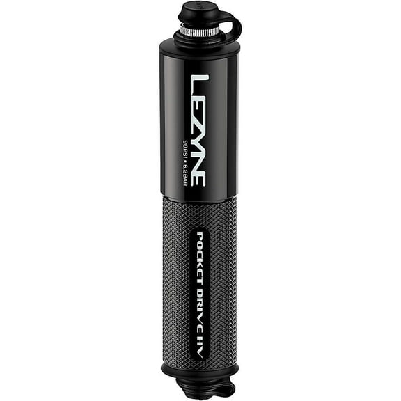 Lezyne Pocket Drive HV Frame Pump - Gloss Black