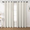 thumbnail image 1 of Lfeey Beige Geometric Blackout Curtains, Thermal Insulated Room Darkening Grommet Window Drapes for Living Room, 42Wx96L, 2 Panels, 1 of 7