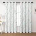 thumbnail image 1 of Lfeey Blackout Curtains Green Grey Tree Branch Printed Curtains for Bedroom Windows, Grommet Top Drapes 84 inch Length, 2 Panels, 1 of 7