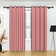 thumbnail image 1 of Lfeey Blackout Curtains, Room Darkening Living Room Bedroom, 52x63 inch, Pink, Set of 2, 1 of 6